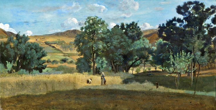 Camille Corot, „Champs de blé dans le Morvan“ (1842, Musée des Beaux Arts, Lyon)